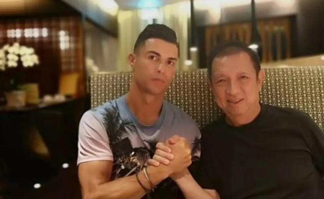 Cristiano Ronaldo y Peter Lim