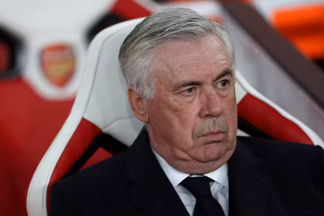 Carlo Ancelotti; ADRIAN DENNIS / AFP