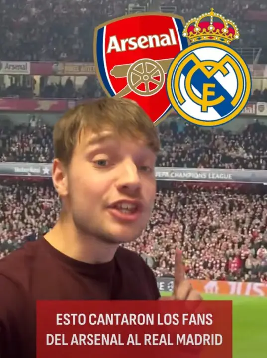 La afición del Arsenal se burla del Real Madrid en un cántico viral