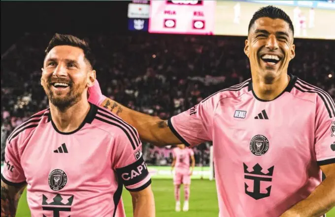 Lionel Messi y Luis Suárez
