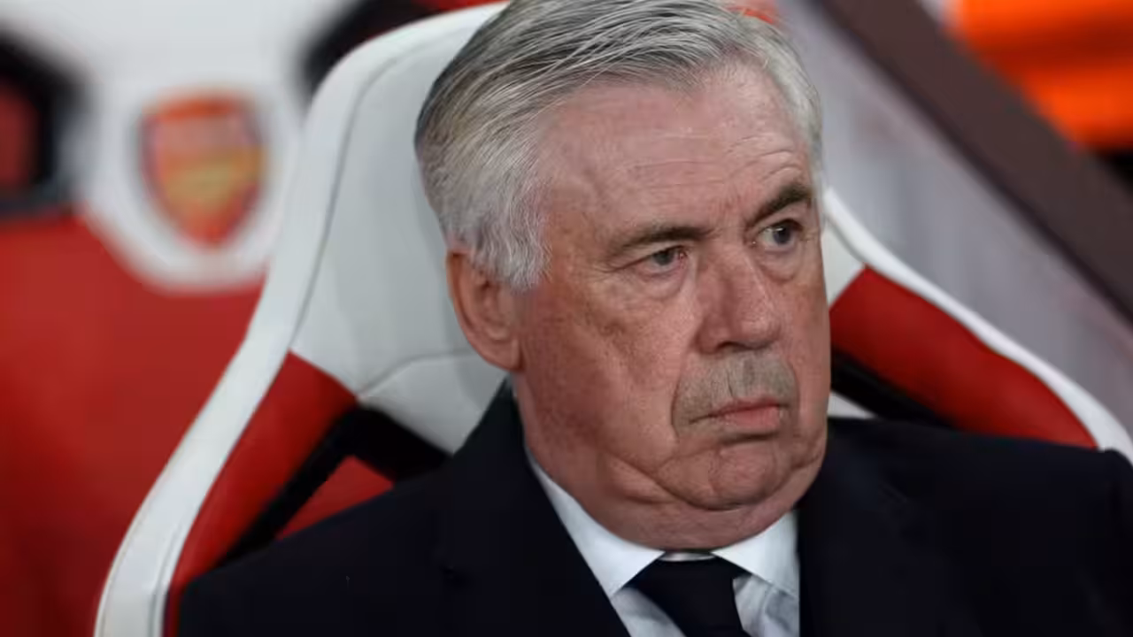 Carlo Ancelotti; ADRIAN DENNIS / AFP