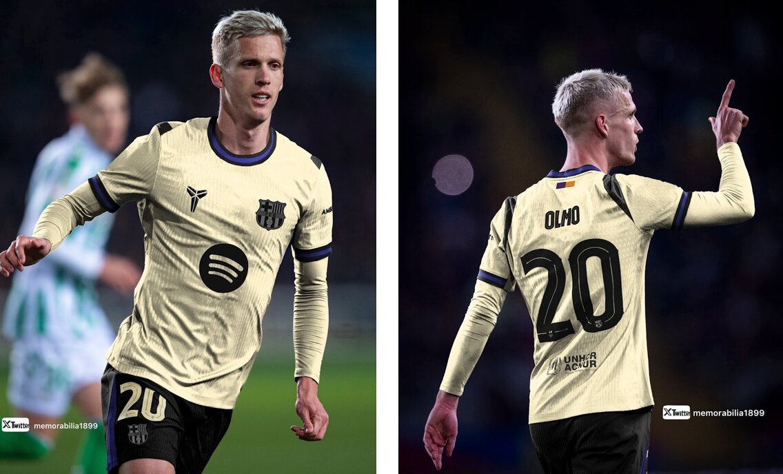 Dani Olmo con la equipación